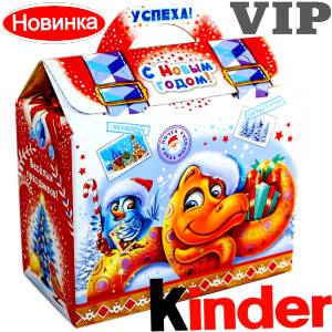 Сладкий подарок на Новый Год в жестяной упаковке весом 1200 грамм по цене 1762 руб в Краснодаре