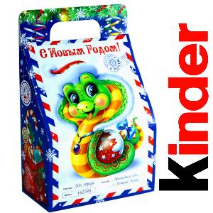 Детский подарок на Новый Год в жестяной упаковке весом 335 грамм по цене 1312 руб в Краснодаре