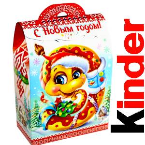 Детский подарок на Новый Год в жестяной упаковке весом 430 грамм по цене 1657 руб в Краснодаре