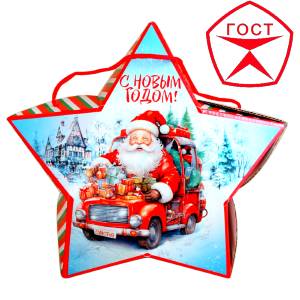 Детский подарок на Новый Год в жестяной упаковке весом 950 грамм по цене 1182 руб в Краснодаре
